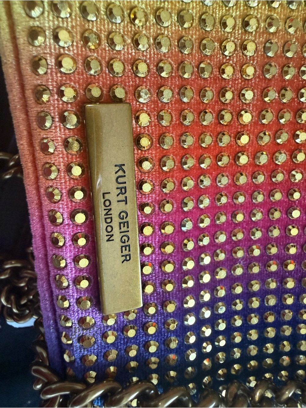 Kurt Geiger Medium Kensington Gem Shoulder Bag - Picture 6 of 6
